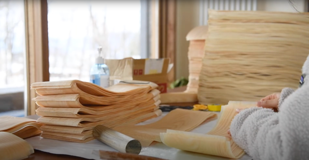 House of Shokunin - Wholesale Notepad - Handcrafted Wood leaf notepad, Birthday Gift, Gift for Dad11