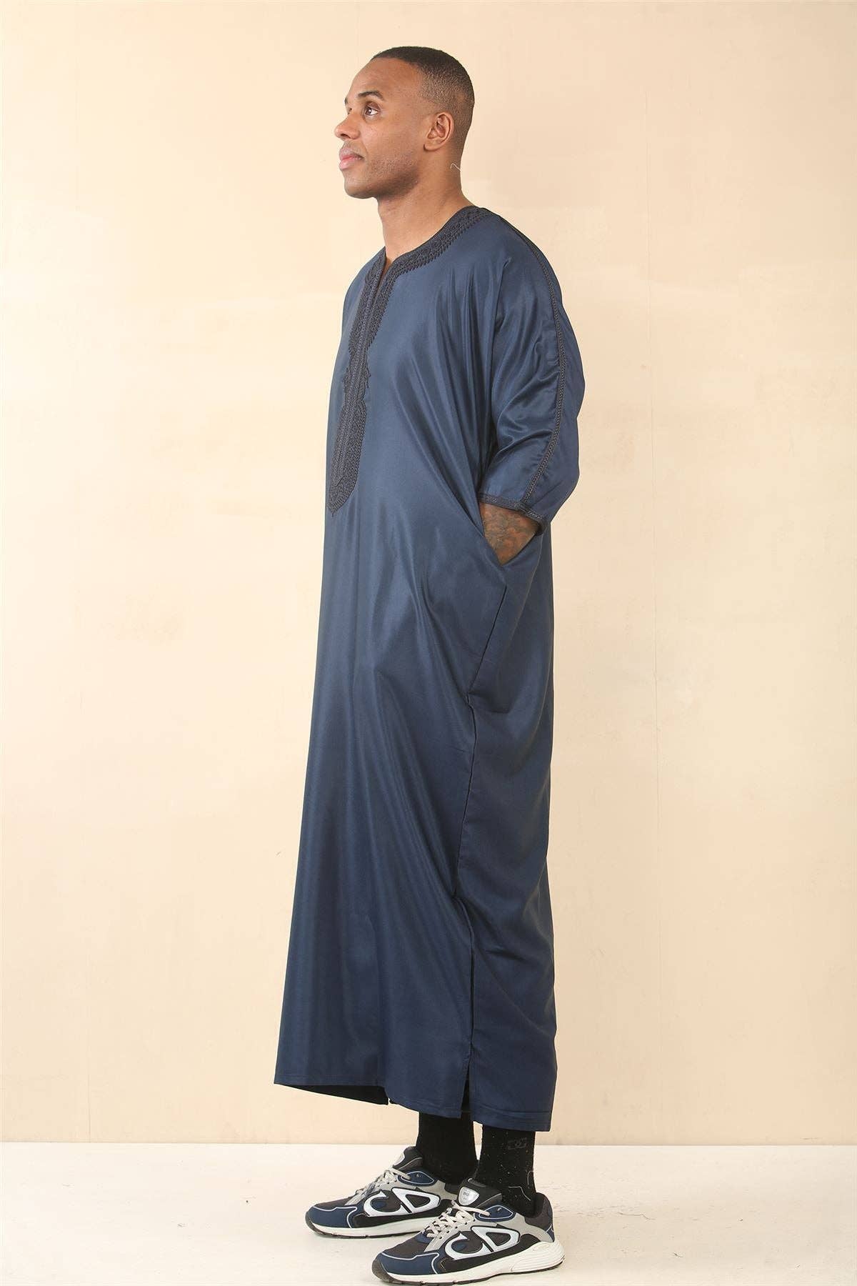 Infinity Leather (Upperclass Fashions Ltd) - Vente Peignoir – homme - Djellaba Jubba Robe Marocaine pour Homme Eid2