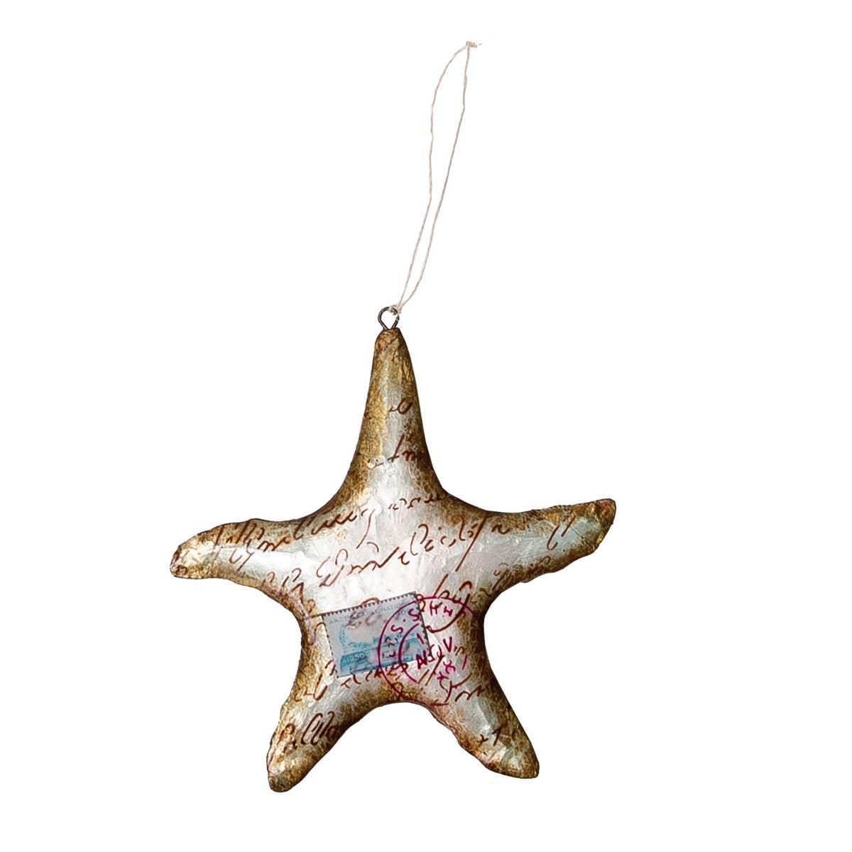 C&F Home - Wholesale Ornament - SALE Christmas Postcard Beach Starfish Ornament