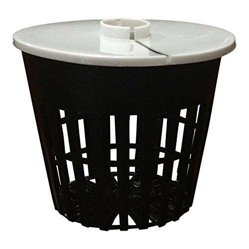 KP Kool Products – wholesale Plant pot – Net Pot 3 Inch with Lids Mesh Hydroponic Aeroponic Orchid Round (25 Pack)3