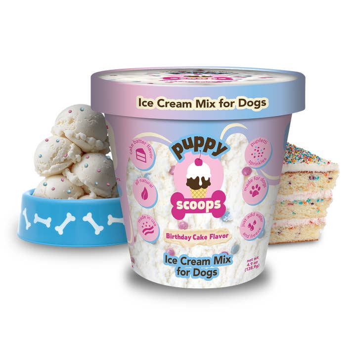 Puppy Cake LLC - Wholesale Pet Treats - Dog - Puppy Scoops Ice Cream Mix for Dogs