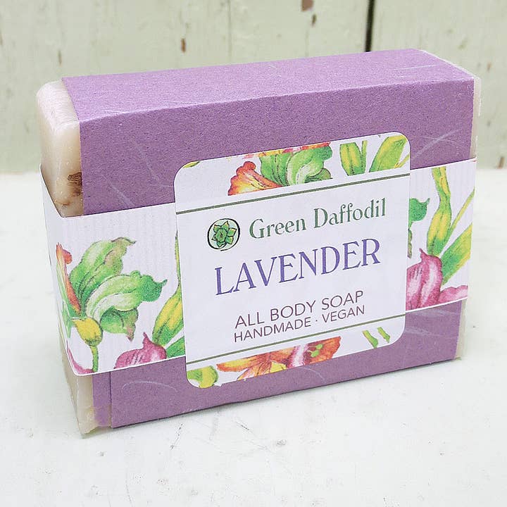 Lavender Natural Handmade Bar Soap - Lavender Fields for wholesale by Green Daffodil Bath & Body