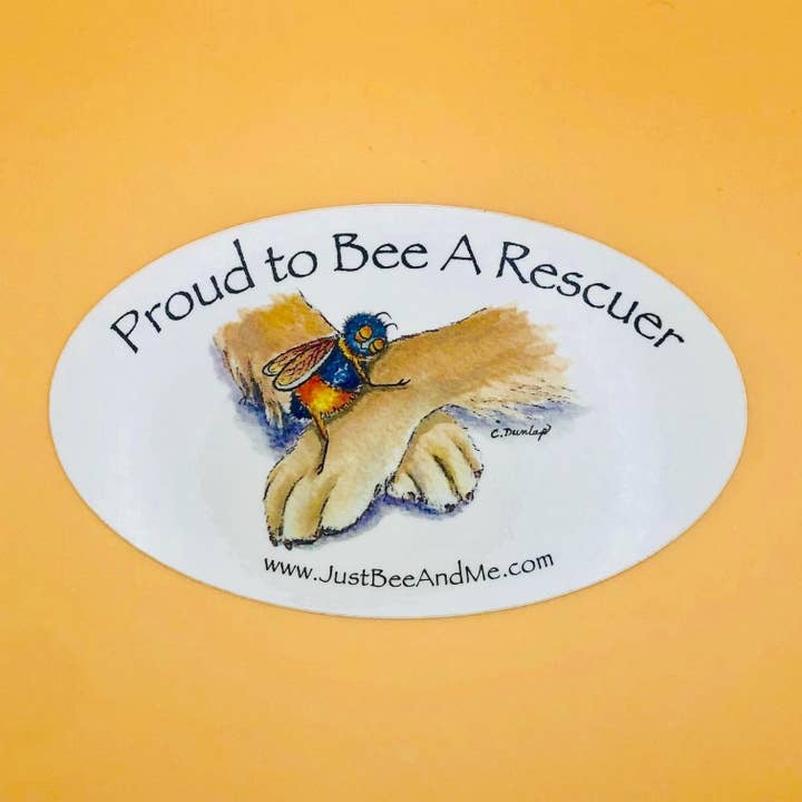 Proud To Be A Rescuer Decal/Sticker for wholesale by Just Bee & Me Greeting Cards