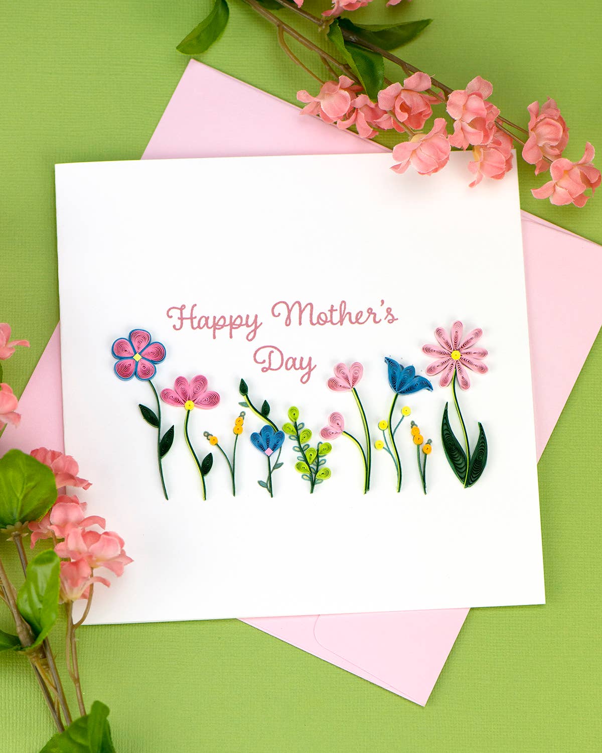 Quilling Card – Engroshandel Morsdagskort – Mors Dag Vildblomster2