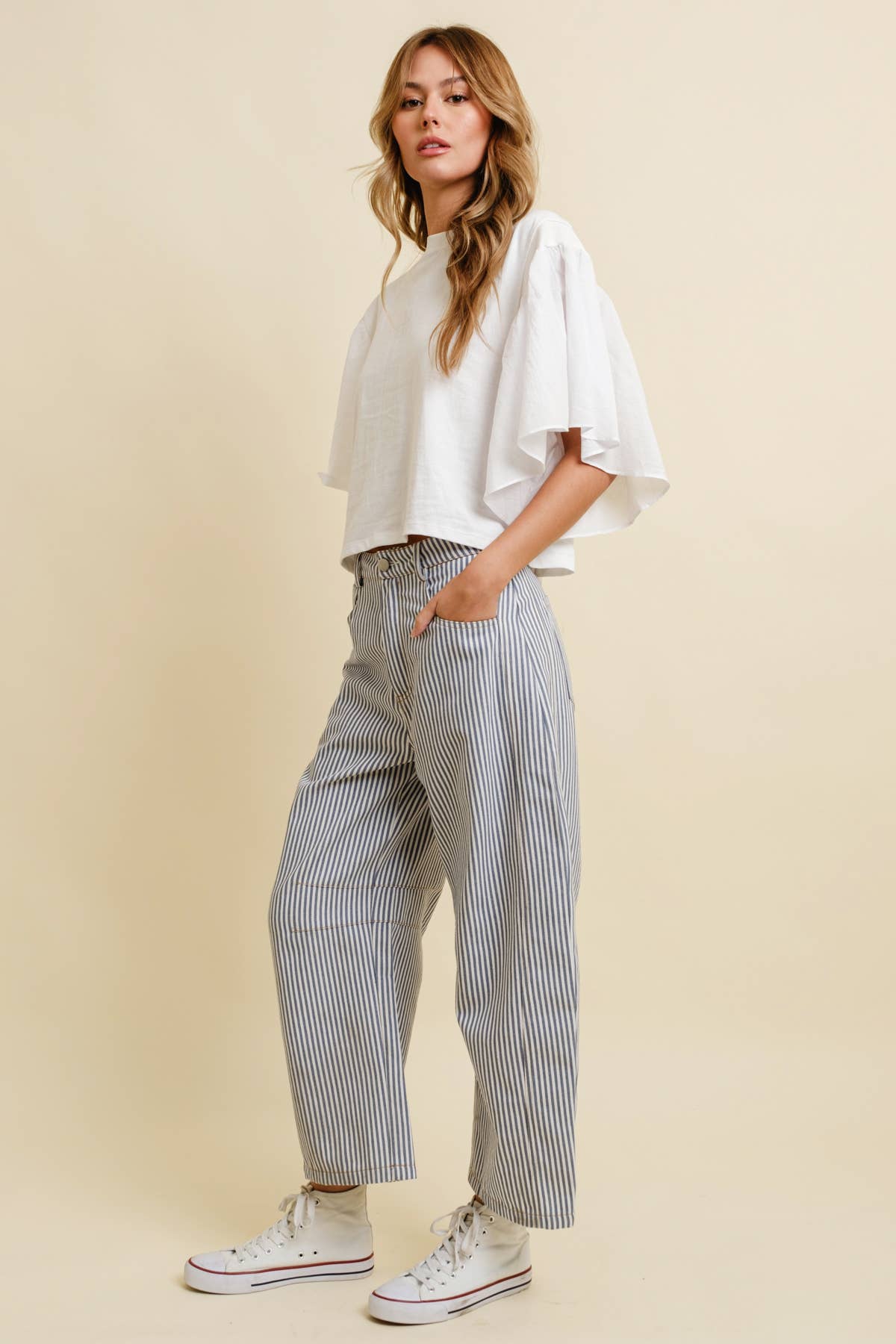 Cloud Ten - Wholesale Pants - Women's - CP18327 - STRIPED BARREL PANTS14