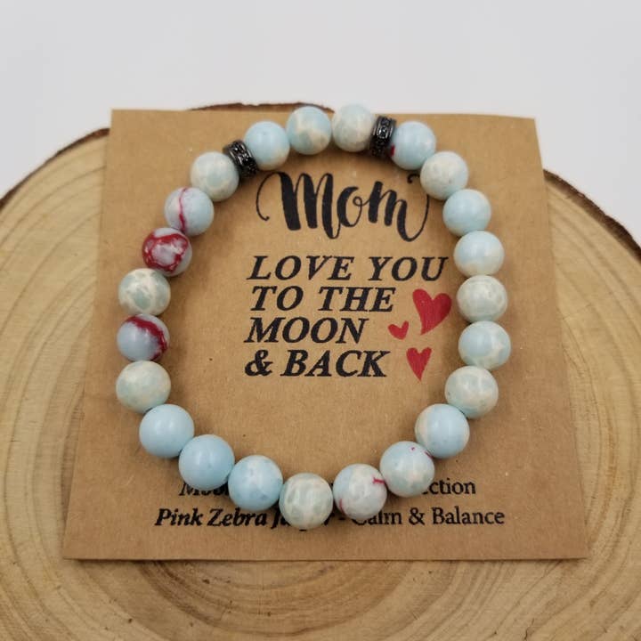 CHAKRA JEWELRY – wholesale Pärlarmband – Armband av natursten - Mors dag-present med kort