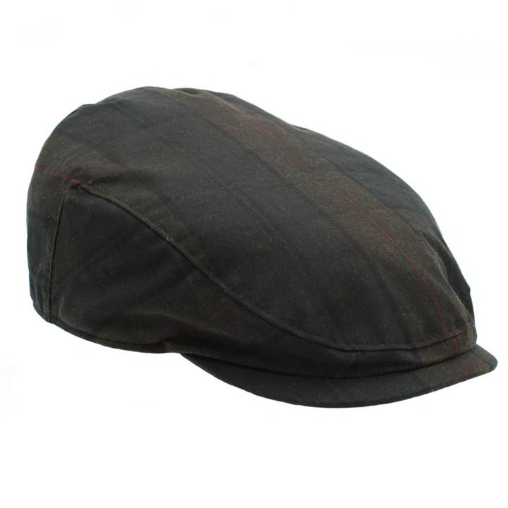 Heather Hats & Accessories - Wholesale Flatcap - Men's - ZH183 Charles Tartan Wax Flat Cap