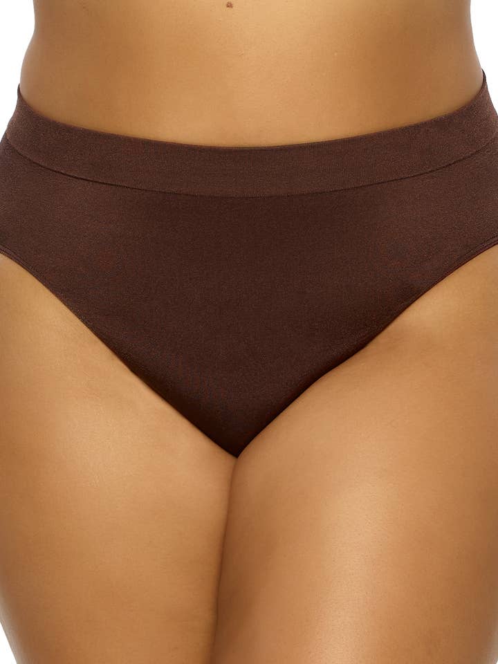 Body Smooth Hi Cut Seamless Brief - Cocoa for wholesale by Felina