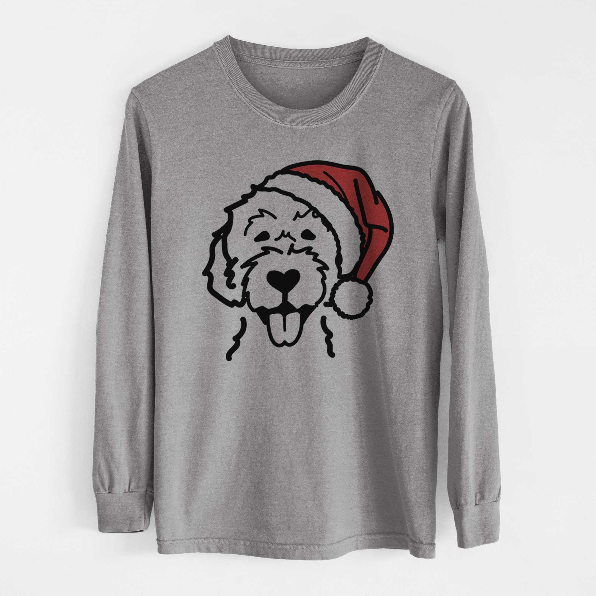 Inkopious - Wholesale Screen Printed T-Shirt - Unisex - Jolly Labradoodle - Heavyweight 100% Cotton Long Sleeve0
