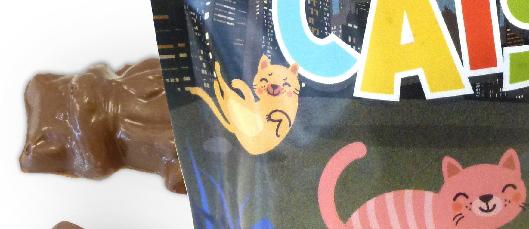 Hames Chocolates - Wholesale Chocolate - Solid Milk Chocolate Shaped Cats Pouch2