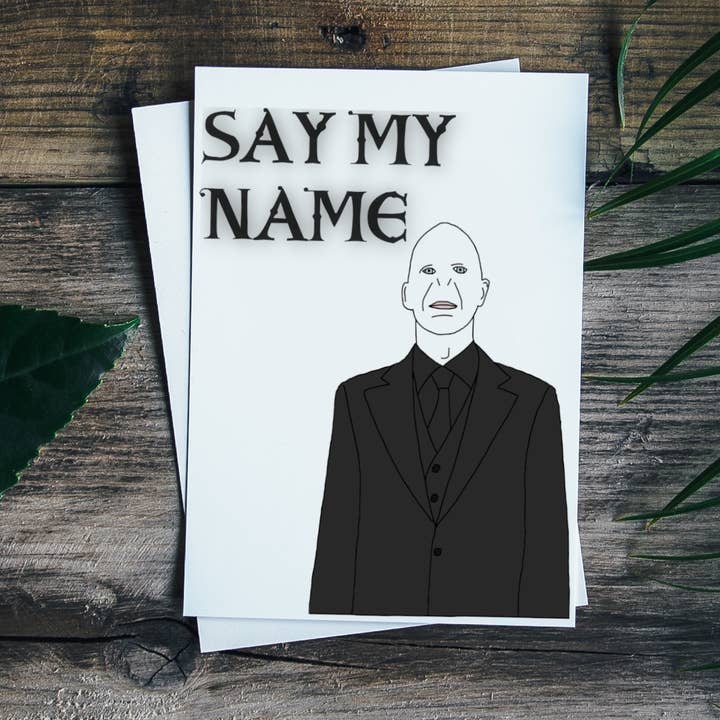 Cartão de Saudação do Lorde Voldemort por atacado de Geeked Out Greetings