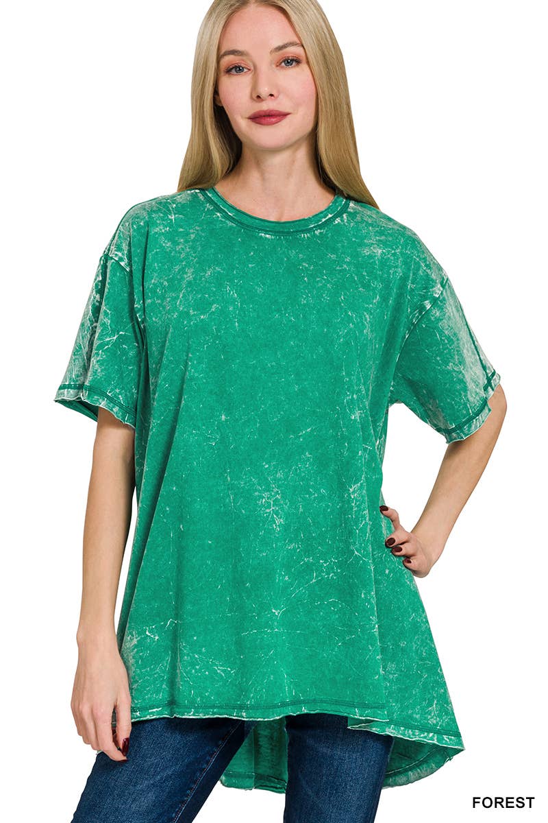 42POPS – wholesale T-shirt – women's – "._ SI-25351 Vintage Washed Short Sleeve Top As shown63