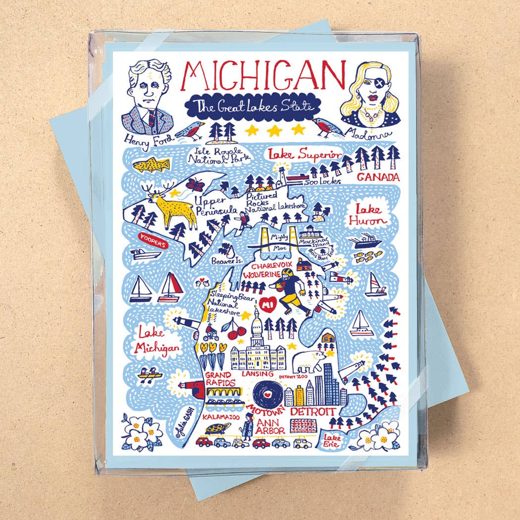 Allport Editions - Vendita all'ingrosso Set di cartoleria/cancelleria - Serie di Carte in Scatola Statescapes - scopri tutti i 29 Stati!13