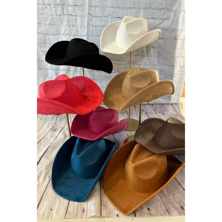 Bella Betty - Wholesale Cowboy Hat - Women's - VEGAN SUEDE COWBOY HAT