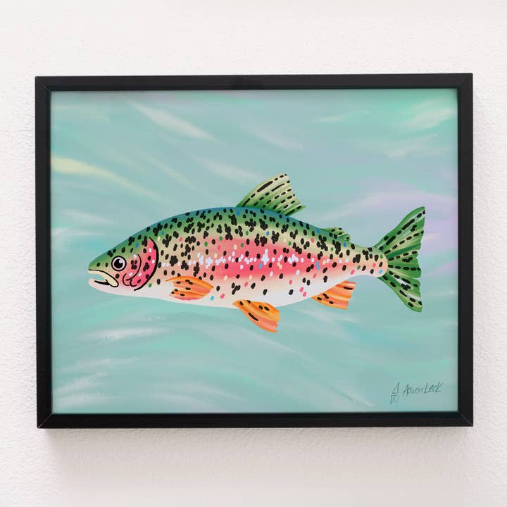 Stampa Trota Arcobaleno per la vendita all'ingrosso da parte di Party Mouse Studio