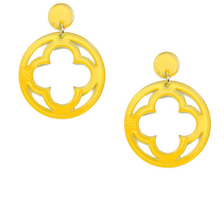 ZENZII Jewelry - Wholesale Dangle Earrings - Open Clover Drop Earring30