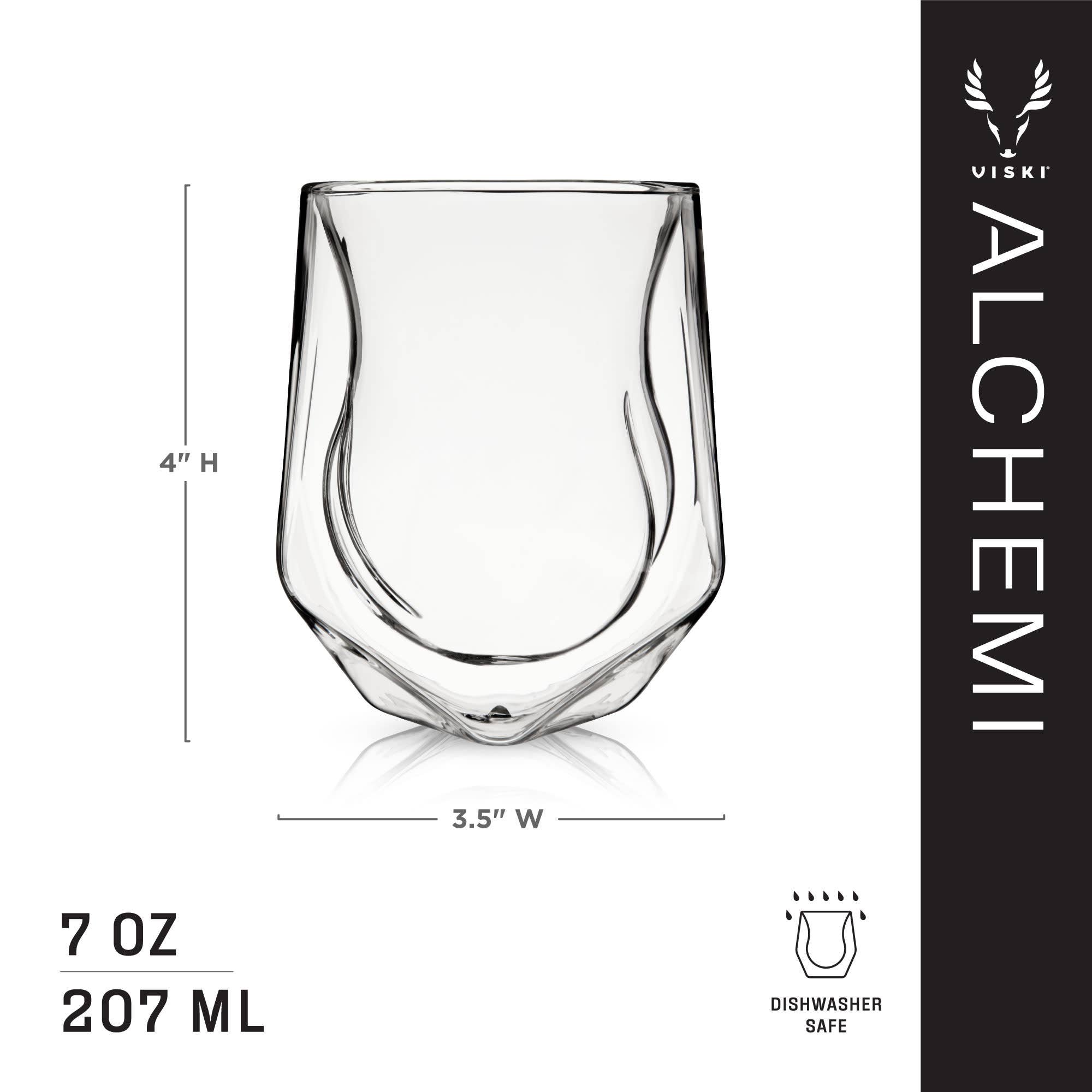 Viski - Wholesale Cocktail/Liquor Glass - Alchemi™ Double Walled Aerating Whiskey Tasting Glass7
