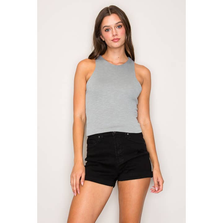 Double Layered Racer Back Tank Top for wholesale by Popular 21