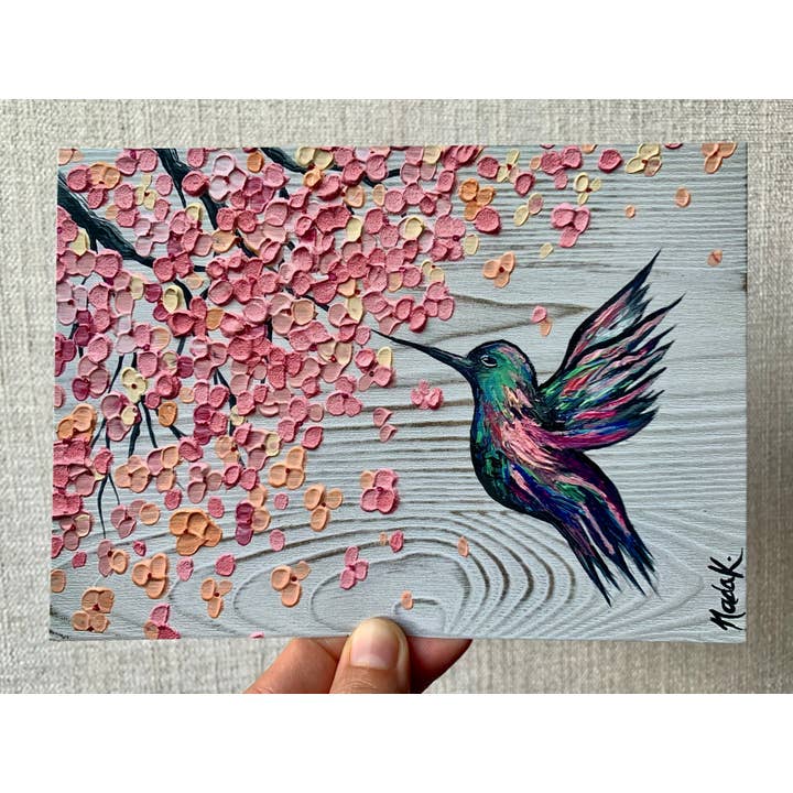 Hummingbird Blossom - Stampa artistica per la vendita all'ingrosso da parte di Expression By Nada