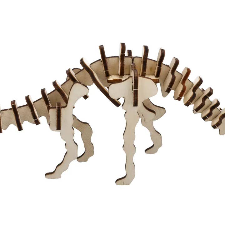 Puzzle 3D Dinosauro Legno Naturale Puzzle 3D in Legno Dino Diplodocus per la vendita all'ingrosso da parte di Meinposten