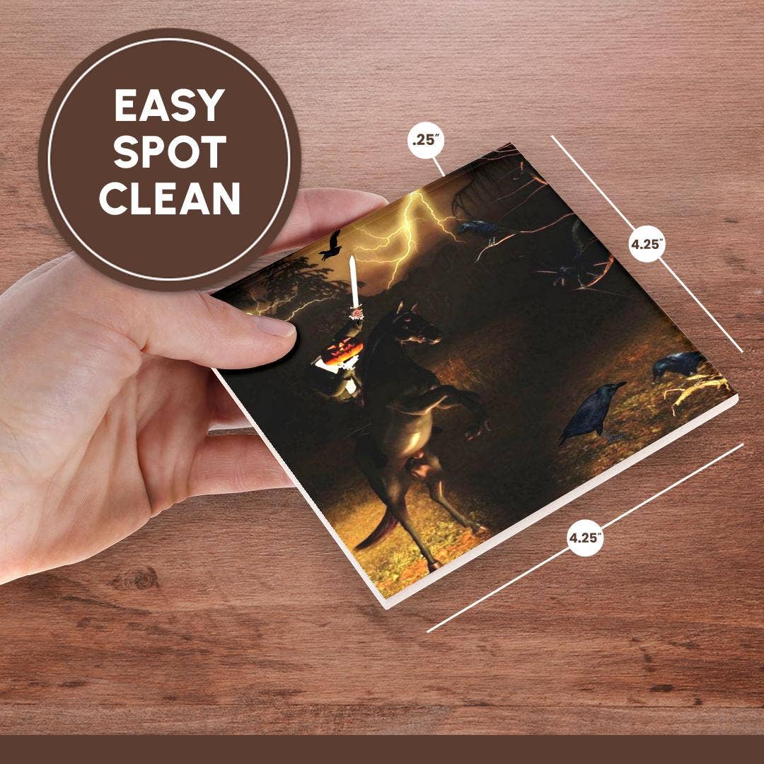 3dRose – wholesale Coasters – 3dRose, Headless Horseman Rides In Sleepy Hollow, Coaster6
