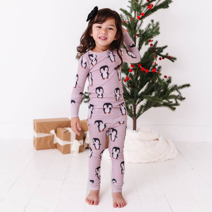 Kiki + Lulu - Wholesale Sleepwear Set - Kids - Next Top Waddle Waffle Knit Kids Pajamas