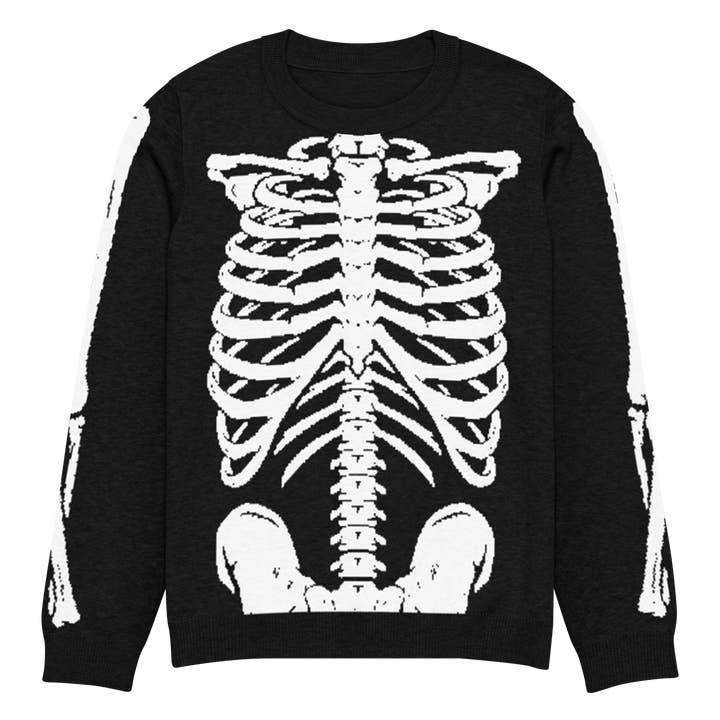 Skeleton Squad Knit Crew Neck Sweater and other Purchase Wholesale sweaters for men. Free Returns & Net 60 Terms on Faire trending on Faire.