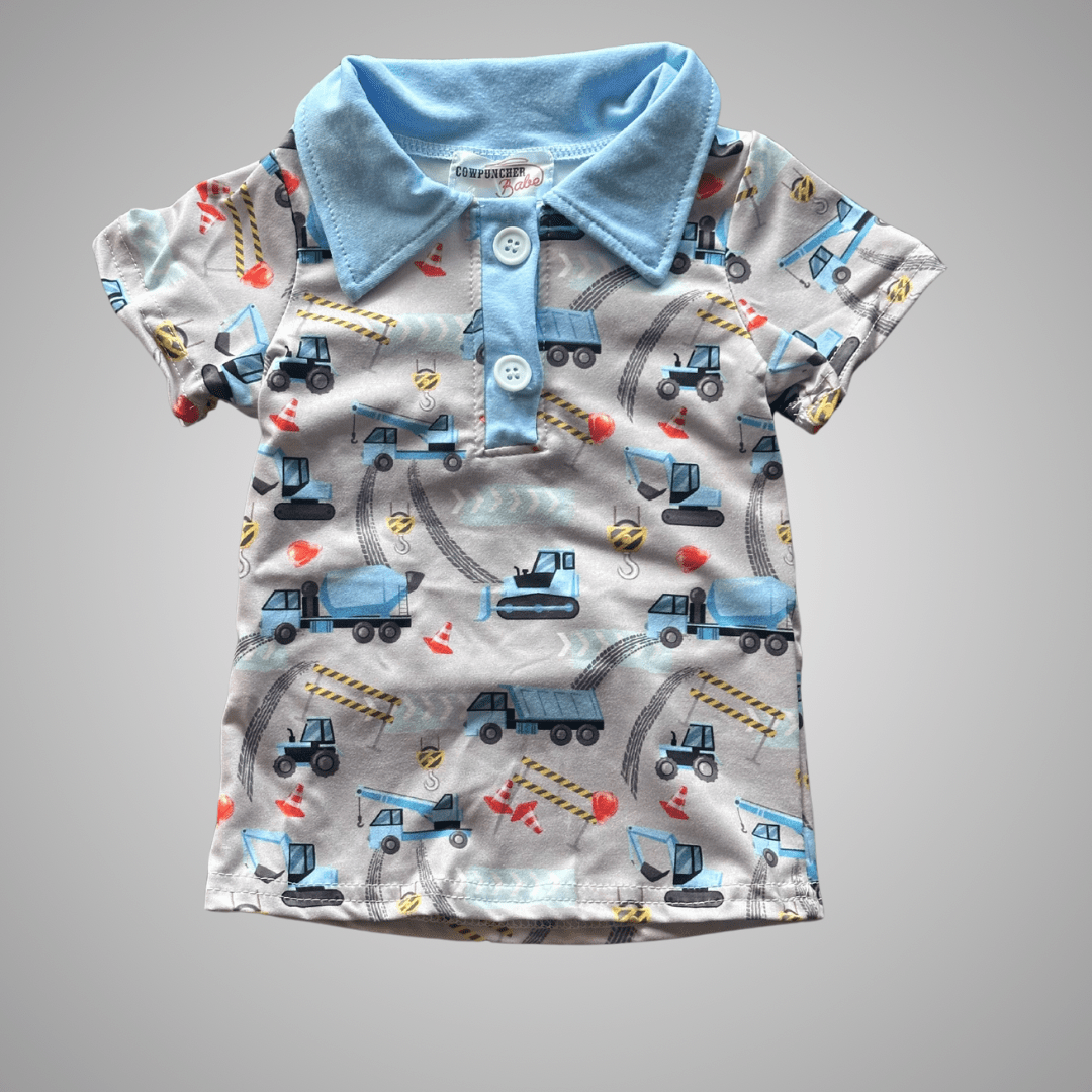 Cowpuncher Babe - Venta al por mayor Camisa con botones - Niños - TRACTOR PULL POLO1