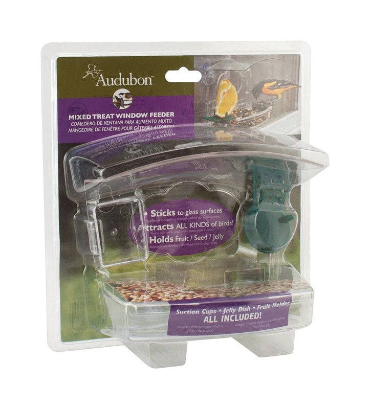 Everyday Supply Co - Wholesale Bird Feeder - AUDUBON - 1 lb Window Mount Bird Feeder with 2 Ports
