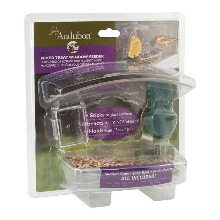Everyday Supply Co - Wholesale Bird Feeder - AUDUBON - 1 lb Window Mount Bird Feeder with 2 Ports0