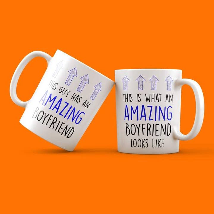 Gay Couple Mugs - Amazing Boyfriends for wholesale by Prickly Cards