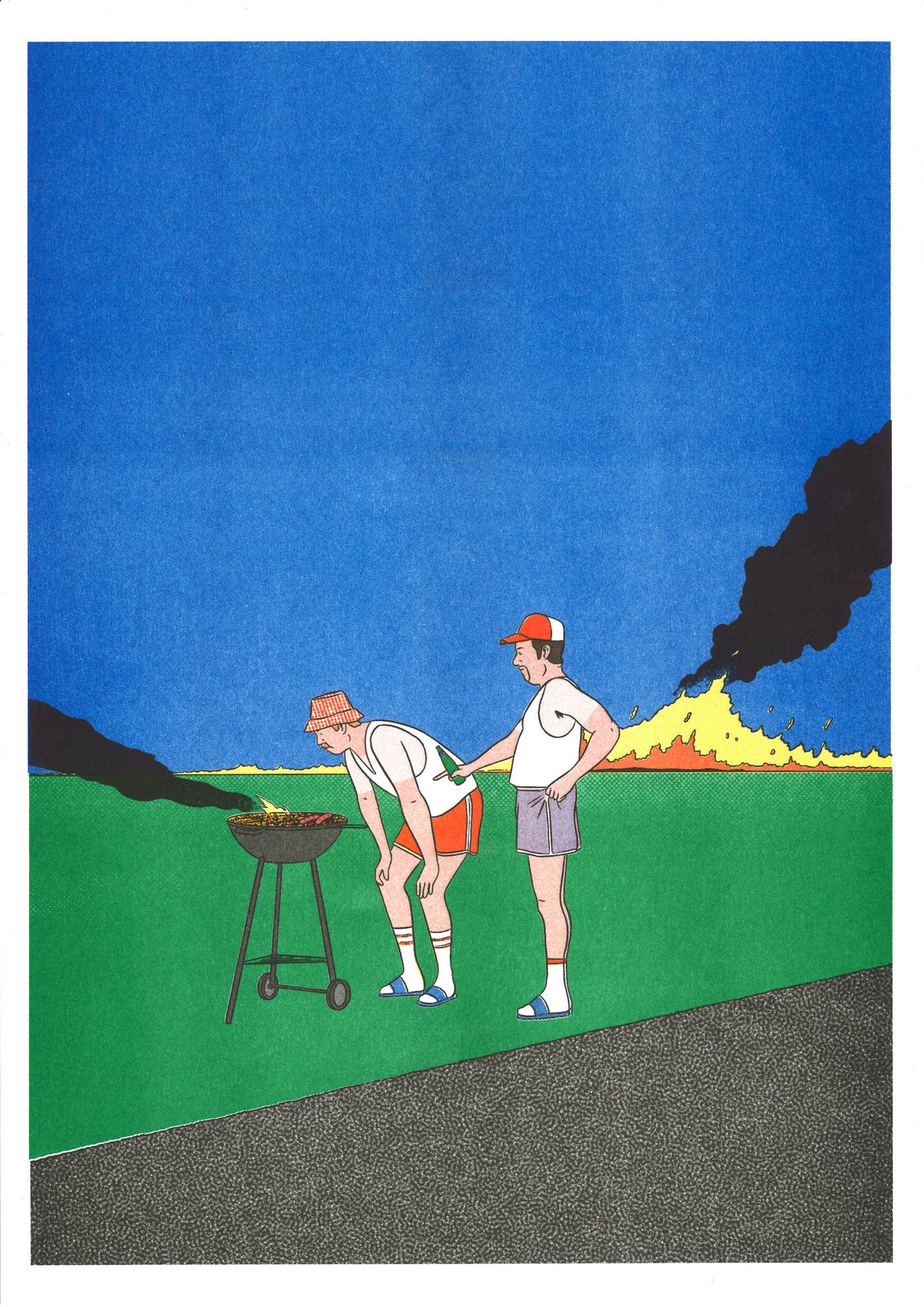 KIBLIND Atelier - Wholesale Poster - A3 poster - Simon Bailly - Barbeuc1