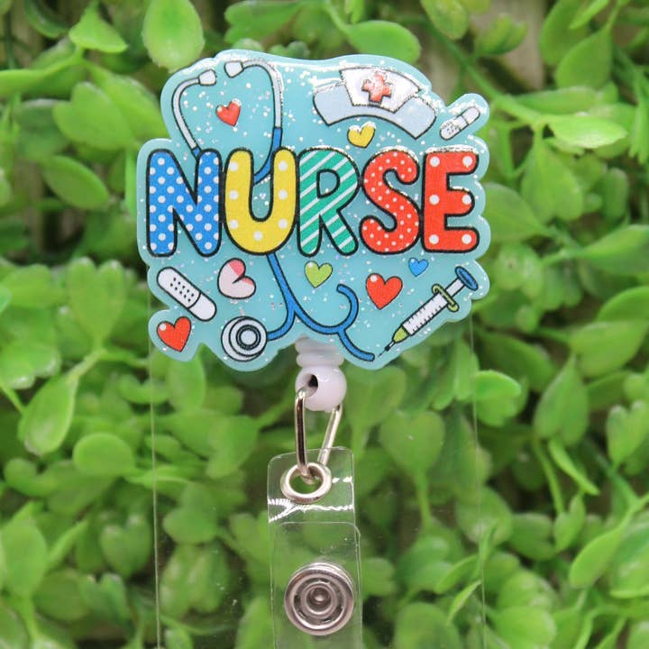 NURSE Fettgedruckter Ausweis-/ID-Halter mit Rolle für den Großhandel von Hylidae Boutique