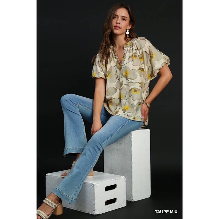 STYLE USA - Wholesale Blouse - Women's - Floral Print TOP