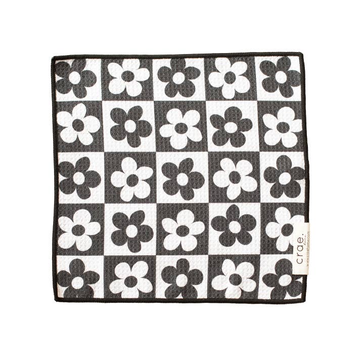 Black White 8 Track: Reversible Hand Towel for wholesale on Faire