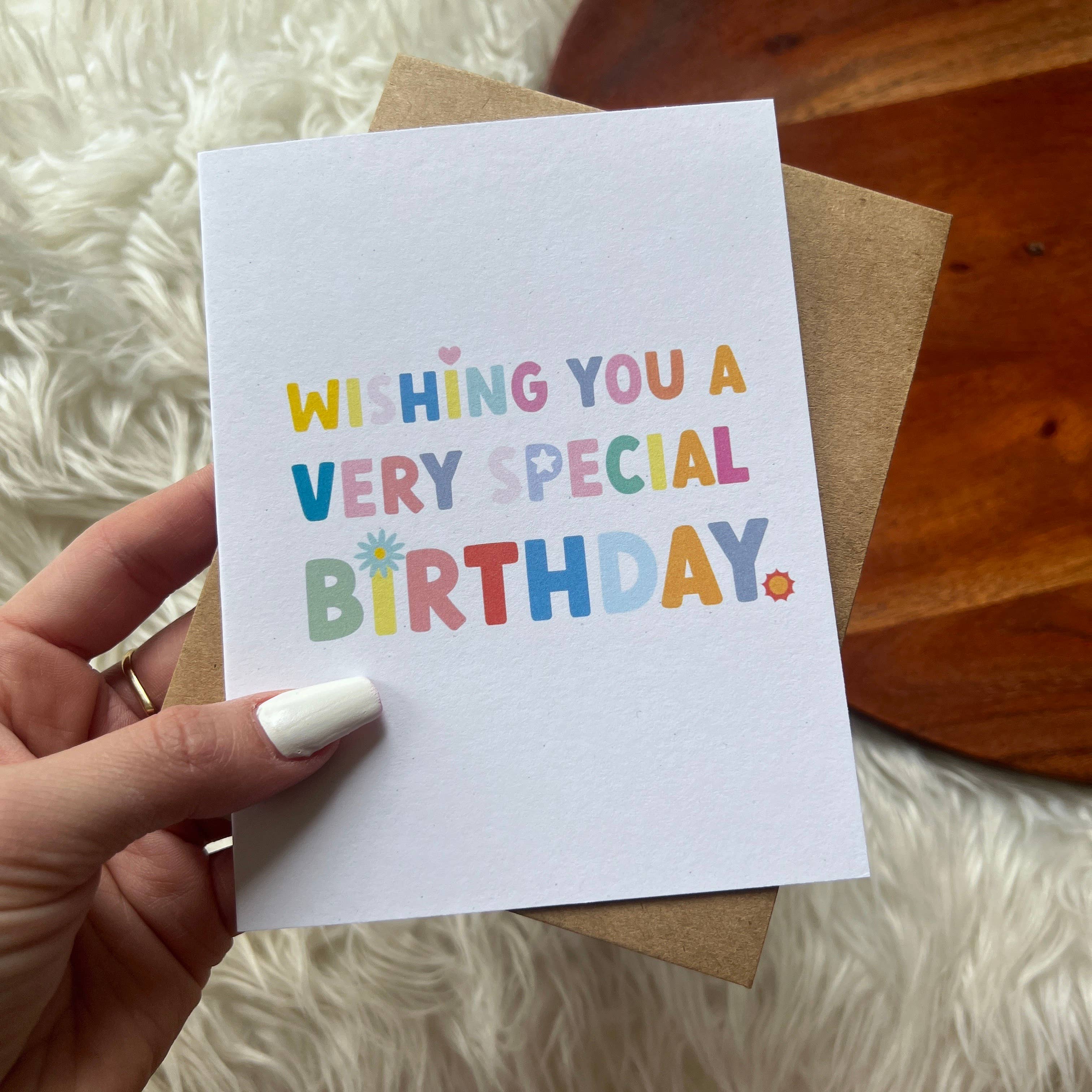 Big Moods - Wholesale Birthday Card - "Wishing you a very special birthday" birthday card2