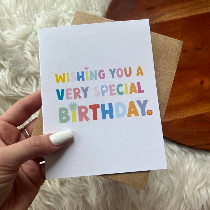 Big Moods - Wholesale Birthday Card - "Wishing you a very special birthday" birthday card2