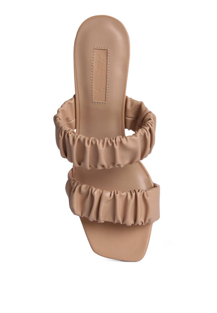 Rag Company - Wholesale Sandals - Women's - LADY LYNN GATHER AROUND SLIP-ON HEELED SANDAL10