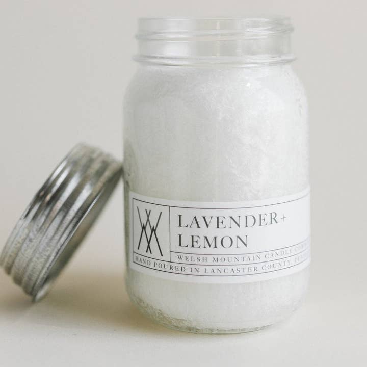 Welsh Mountain Candle Co - Wholesale Jar/Filled Candle - 16oz. Organic Palm Wax Candles