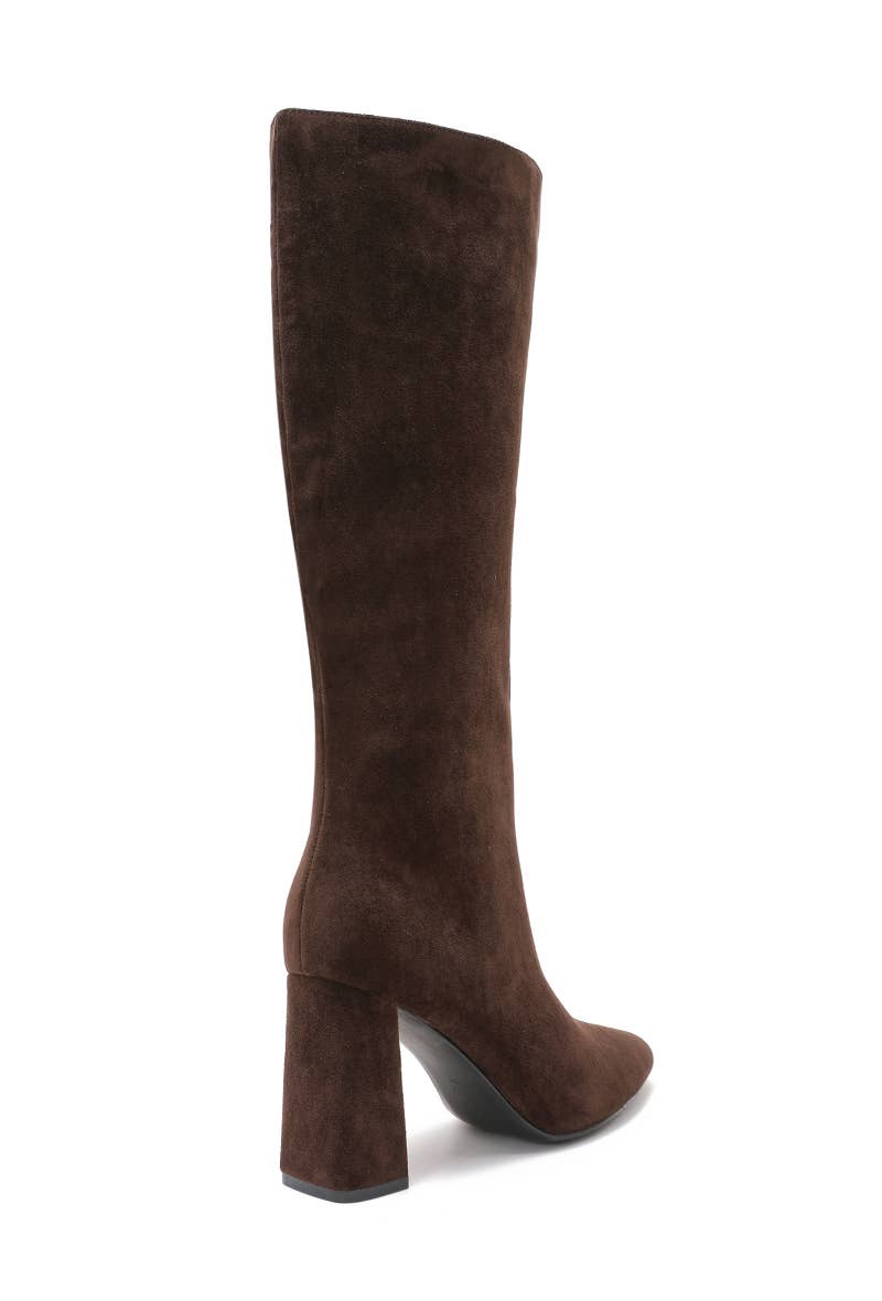 Joia Paris – wholesale Boots – Unisex – Square-heeled boots in faux suede H8-995H15