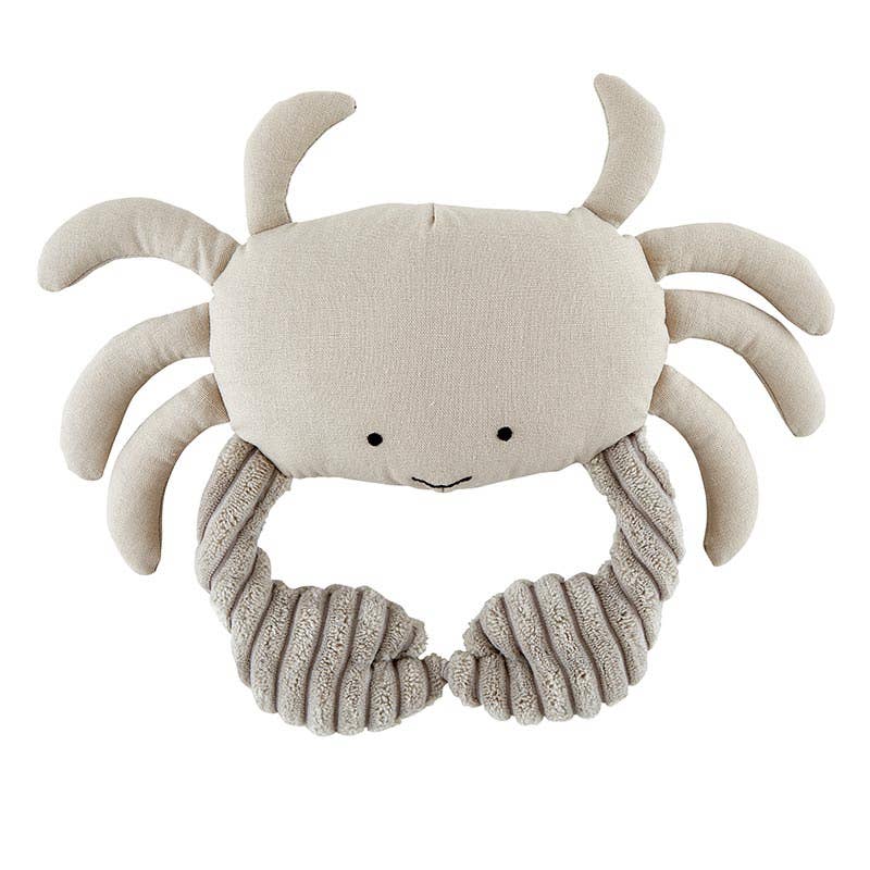 Stephan Baby by Creative Brands - Wholesale Crinkle Tag Toy - Baby - Linen Beach Crinkle Toy - Crab0