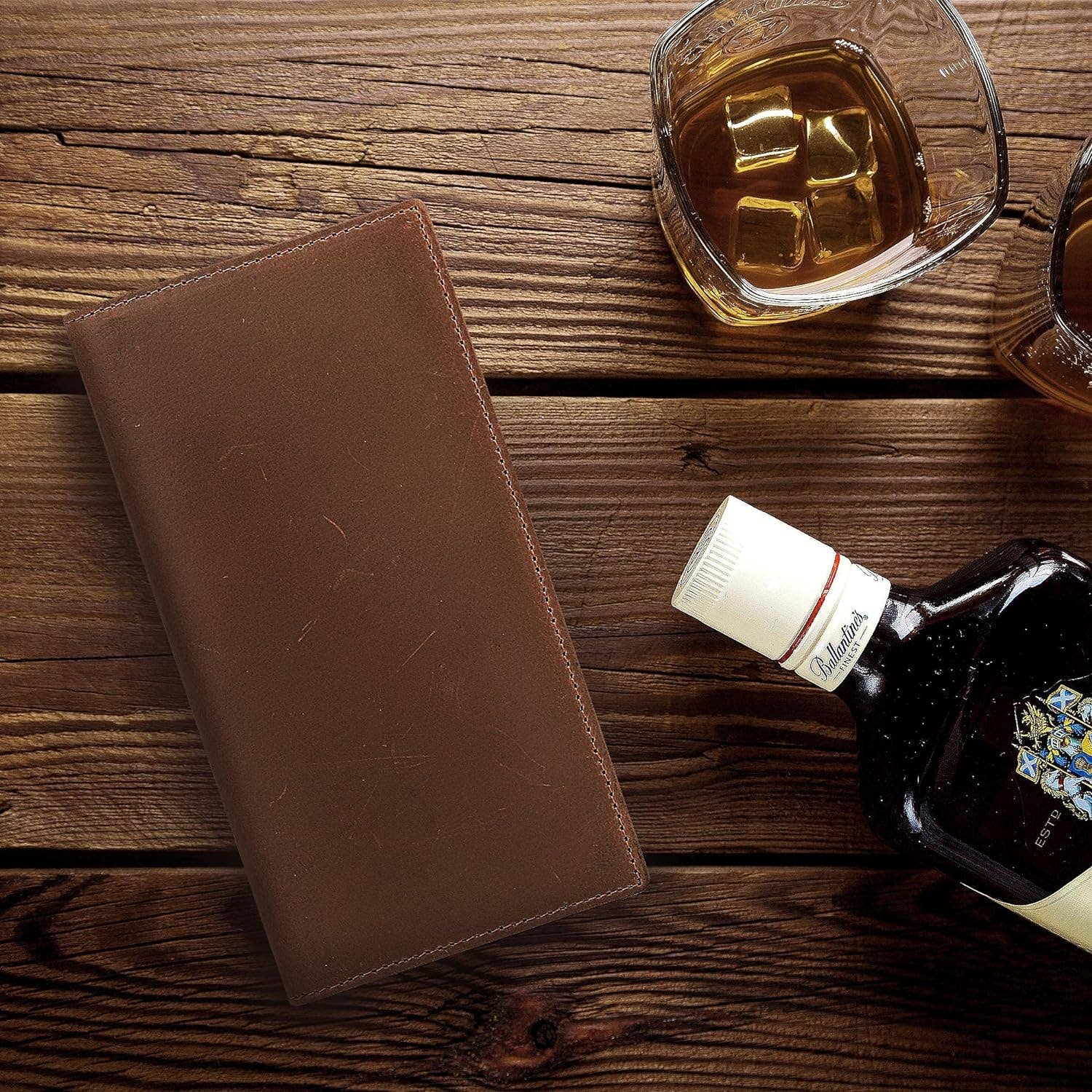 American Leather Goods – wholesale Wallet – Unisex – Genuine Leather Bifold Wallet Long Wallets for Men Women3