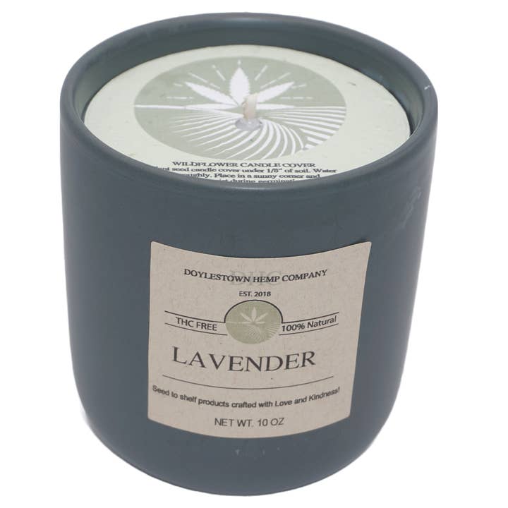 Hemp Wellness Candles for wholesale by Doylestown Hemp Company