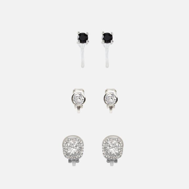 Conjunto de Brincos Mais Vendidos em Prata por atacado de Aiori