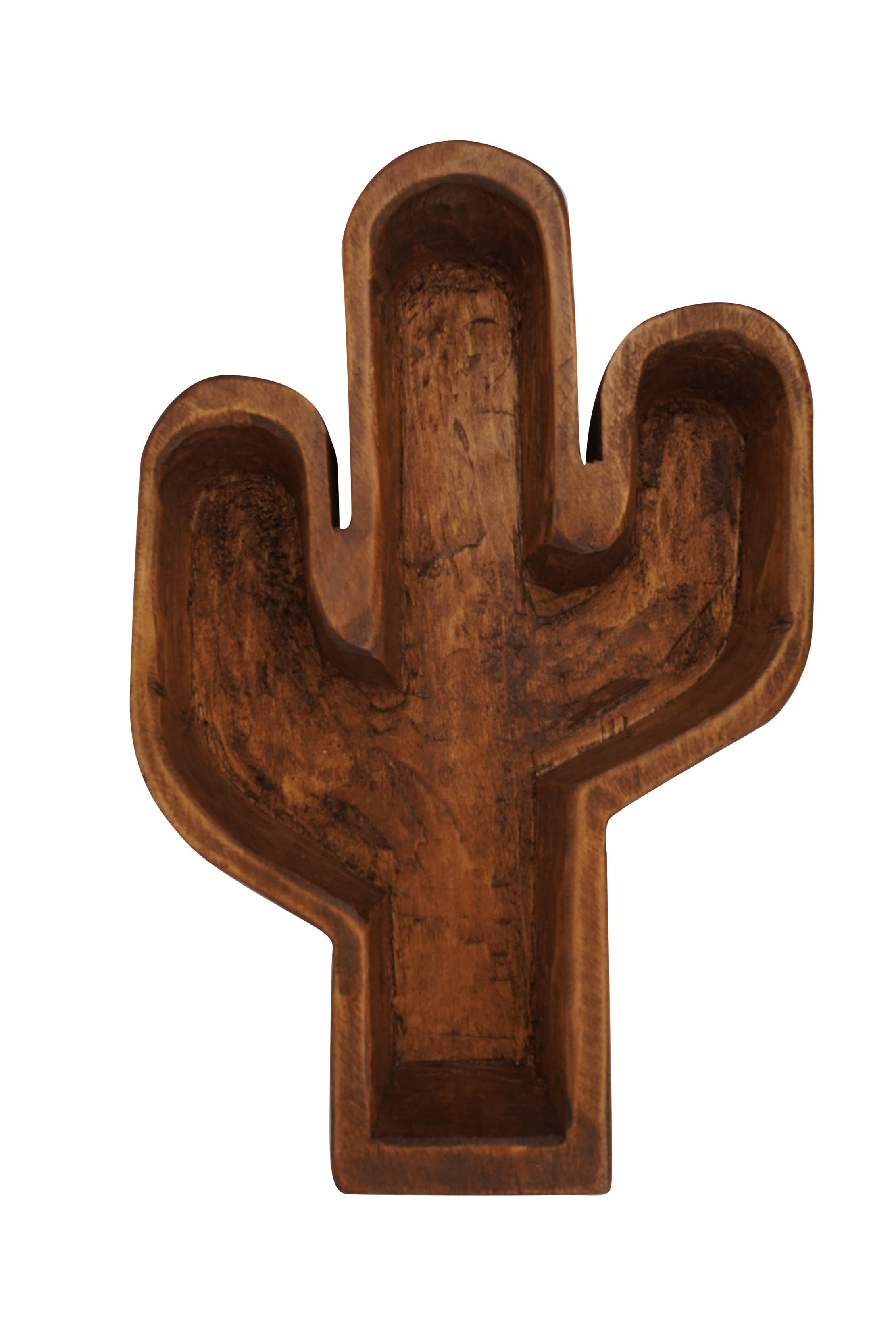 My Amigos Imports - Wholesale Candle Holder - Cactus Bowl-10 x 14 inch-Carved-Candle Ready-4 Color Choices1