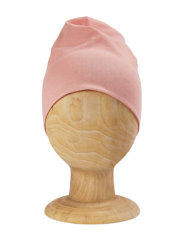 Organic Sweet Peach Beanie for wholesale by Looks by Luks