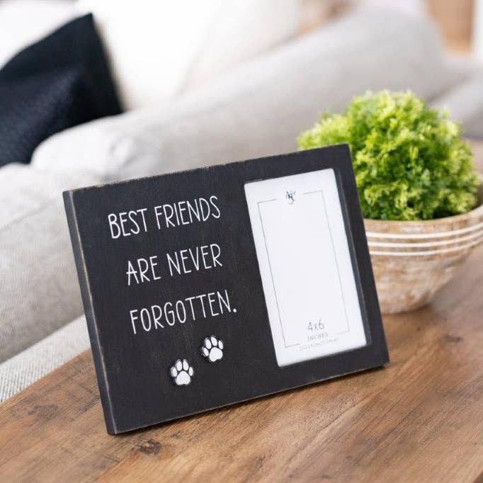 Devanie At Home (Formerly Adams & Co.) - Wholesale Picture Frame - 11828 - 10x7 wood photo frame for 4x6 photo (FRIEND) PETS