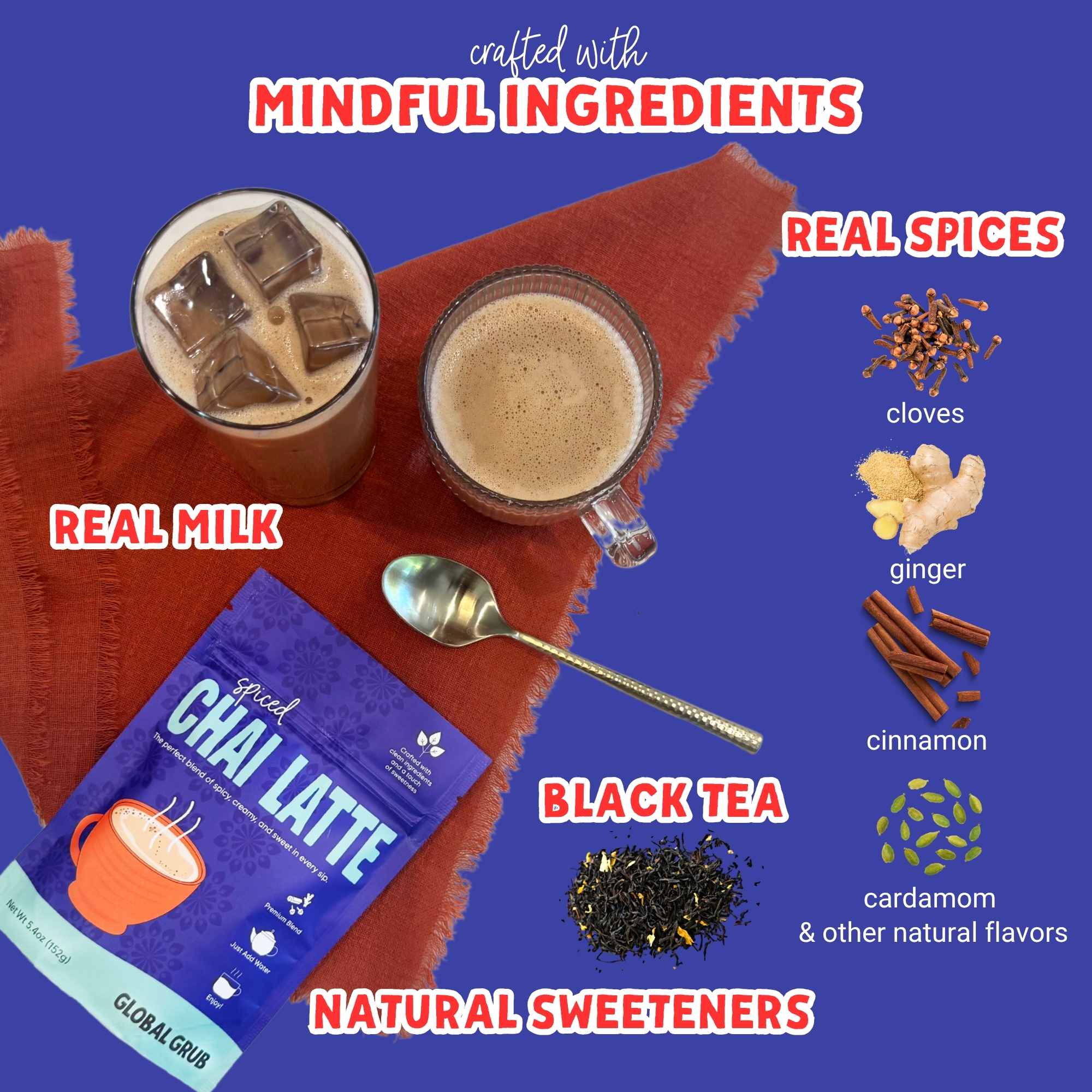 Global Grub - Wholesale Drink Mix - Spiced Chai Latte Mix2