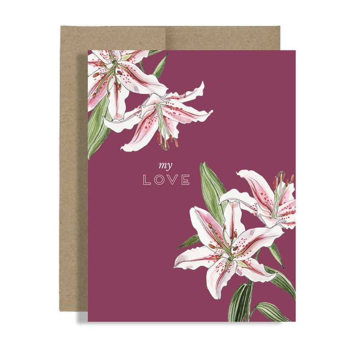 My Love Card for wholesale by Common Silver