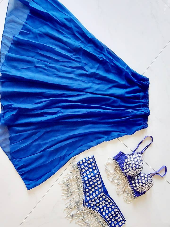 Belly Dance Costume 3 Pcs Set for wholesale by India Batik